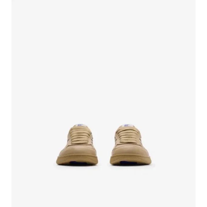 Sneaker aus Leder mit Karomuster