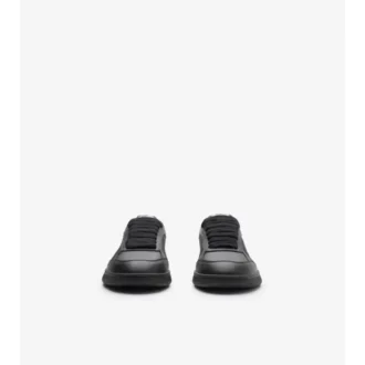 Sneaker aus Leder mit Karomuster