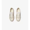 Sneaker aus Leder, Wildleder und Karomuster