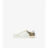 Sneaker aus Leder, Wildleder und Karomuster