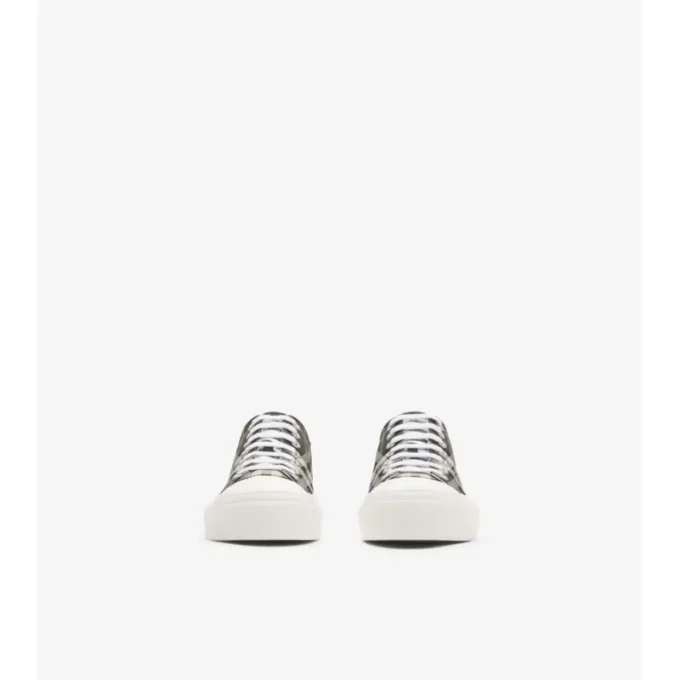 Sneaker aus Nylon-Mischgewebe mit Karomuster
