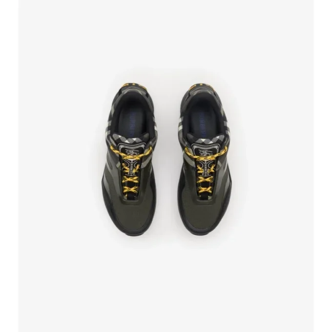 Sneaker „Discover“ mit Karomuster und Mesh 