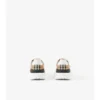 Sneaker mit Karomuster und Leder