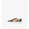 Sneaker mit Karomuster und Leder