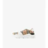 Sneaker mit Karomuster und Leder