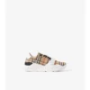 Sneaker mit Karomuster, Wildleder und Leder