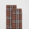 Socken aus Baumwoll-Kaschmir-Mischung mit Vintage Check-Muster im Intarsien-Strick