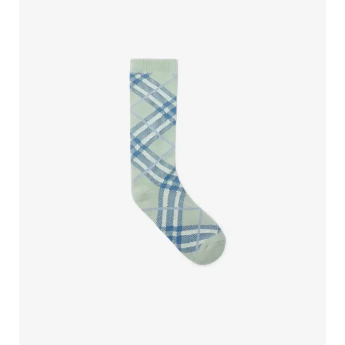 Socken aus Baumwollmischung mit Karomuster