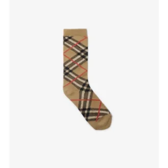 Socken aus Baumwollmischung mit Karomuster