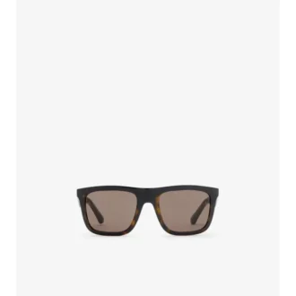 Sonnenbrille mit geprägtem Karomuster