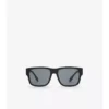 Sonnenbrille mit quadratischem Rahmen und Logo-Detail