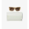 Sonnenbrille mit quadratischem Rahmen und Tubular-Karomuster