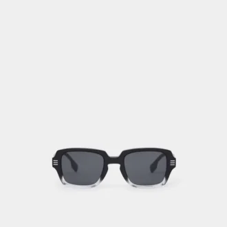 Sonnenbrille mit rechteckigem Rahmen und Logo-Detail
