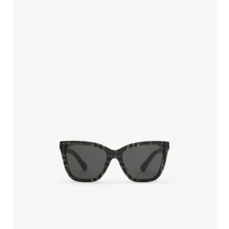 Square-Sonnenbrille mit Karomuster 