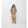 Steppjacke mit Kapuze im Burberry-Karomuster