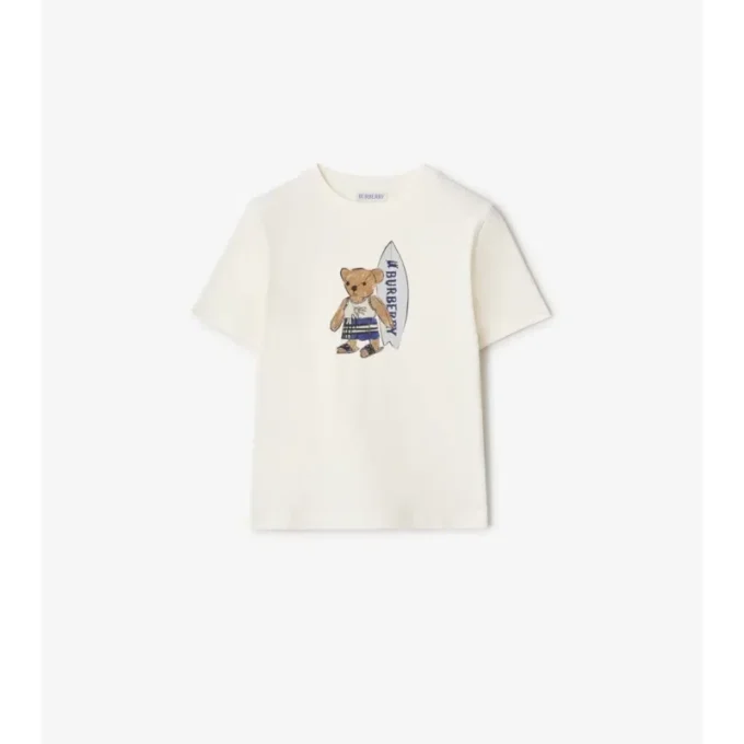 Surfer Bear Baumwoll-T-Shirt