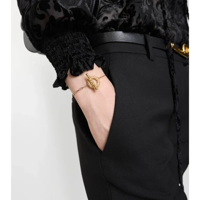 T-Bar-Armband mit Karomuster