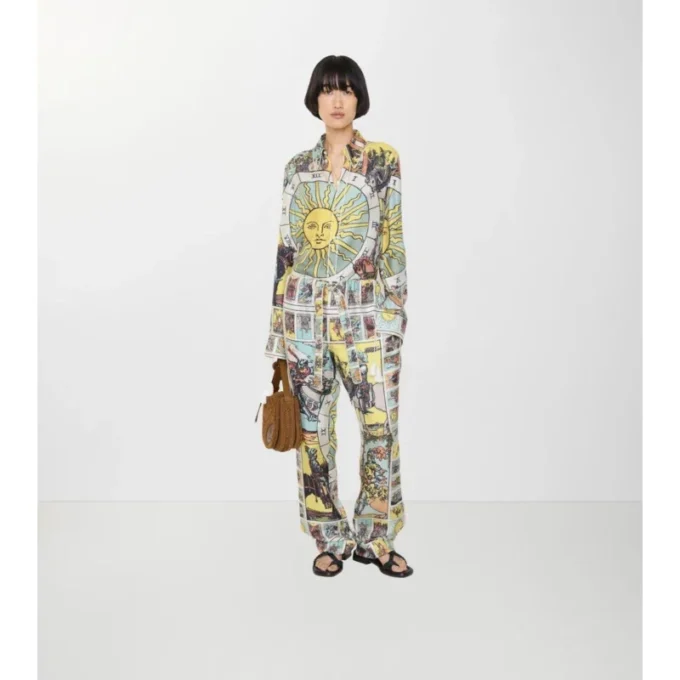 Tarot-Seiden-Pyjama-Hose