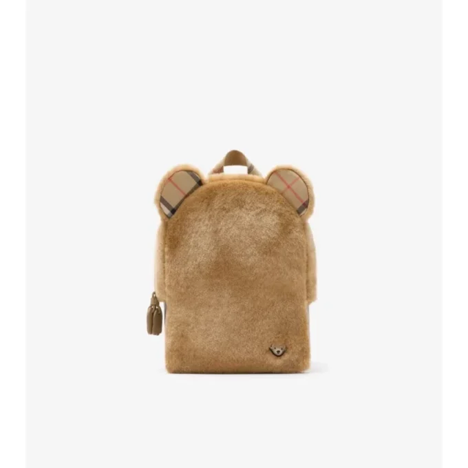 Teddy-Rucksack aus Kunstfell