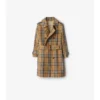 Trench Coat aus Baumwolltwill mit Karomuster