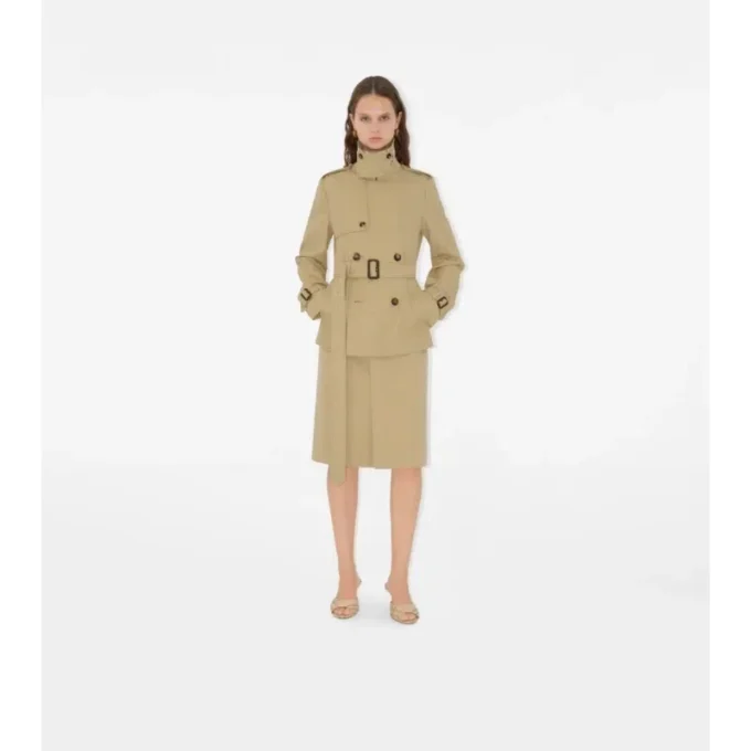 Trenchjacke aus Baumwollmischung