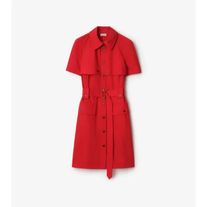 Trenchkleid aus Wolle