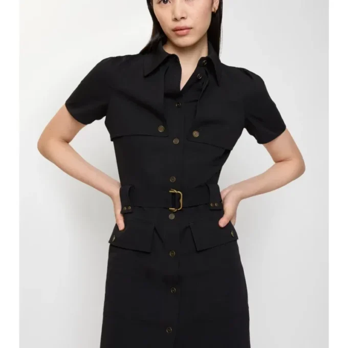 Trenchkleid aus Wolle