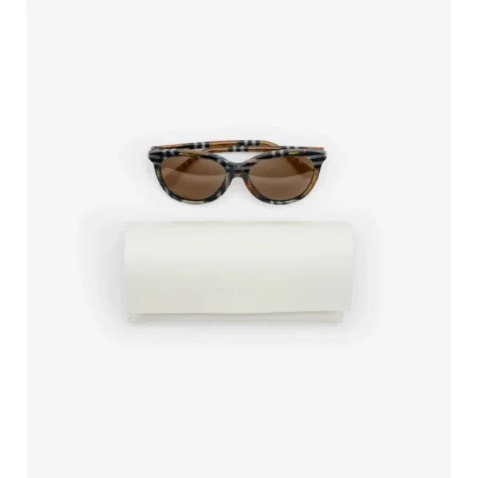Tubular Check Runde Sonnenbrille