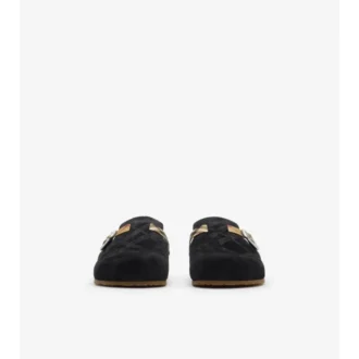 Urchin-Clogs aus Wildleder mit Karomuster