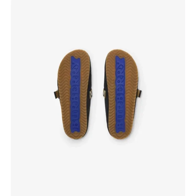 Urchin-Clogs aus Wildleder mit Karomuster