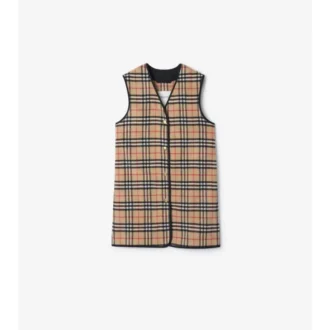 Warmjacke aus Wolle und Kaschmir mit Karomuster