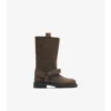 Weiche Sattelstiefel aus Wildleder