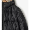 Wendbare Daunenjacke mit Kapuze und Karomuster