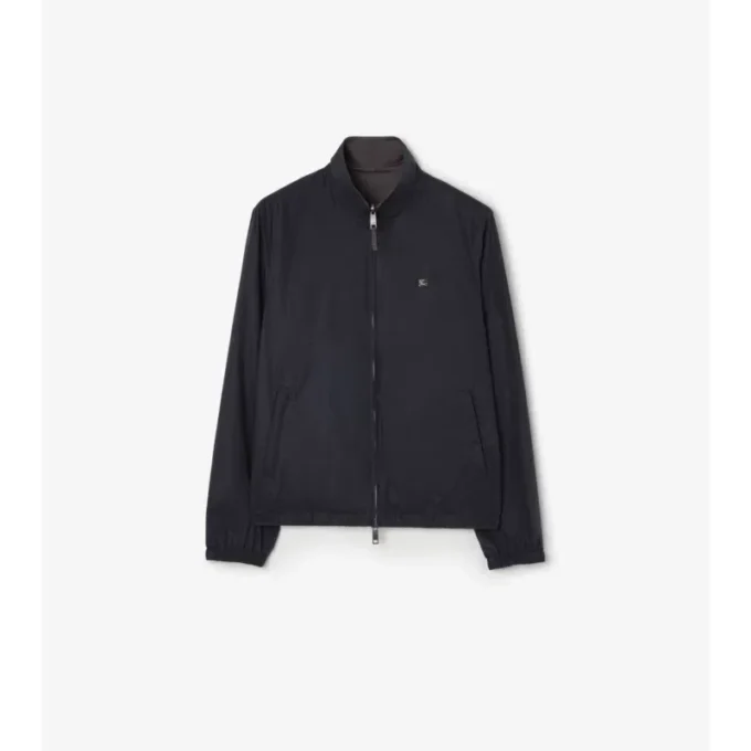 Wendbare Harrington-Jacke aus Baumwolle