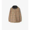 Wendbare Kapuzenjacke aus Nylon mit Karomuster