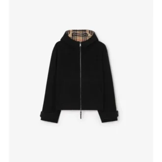 Wendbare Kapuzenjacke aus Wolle