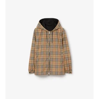 Wendbare Kapuzenjacke mit Karomuster