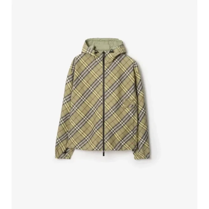 Wendbare Kapuzenjacke mit Karomuster