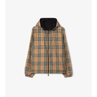 Wendbare Kapuzenjacke mit Karomuster