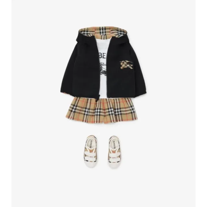 Wendbare Kapuzenjacke mit Karomuster