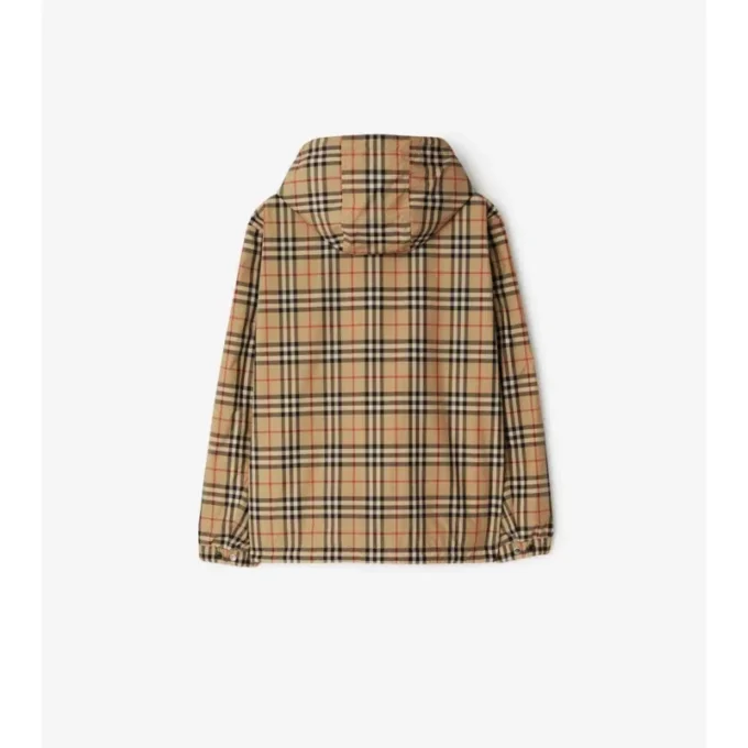 Wendbare Kapuzenjacke mit Karomuster