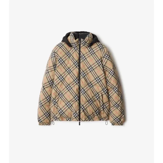 Wendbare Snowdon-Steppjacke mit Karomuster
