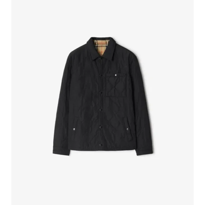 Wendbares, gestepptes Overshirt aus Nylon