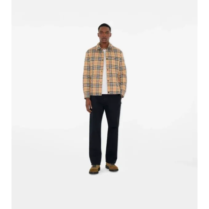 Wendbares, gestepptes Overshirt aus Nylon