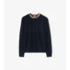 Wollpullover mit Karomuster