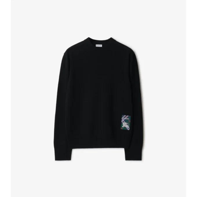 Wollpullover mit Karomuster