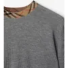Wollpullover mit Karomuster