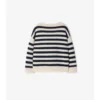 Wollpullover mit Logo-Streifen