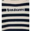 Wollpullover mit Logo-Streifen