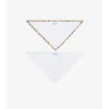 Zweiteiliges Lätzchen-Set aus Baumwolle mit Karomuster